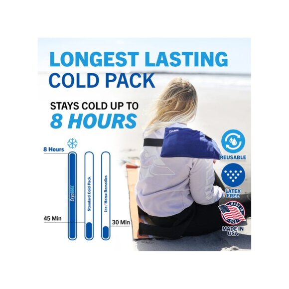 Cryo-MAX 8 Hour Reusable Cold Therapy Ice Pack - Medium - 6" x 12 - Picture 4 of 5